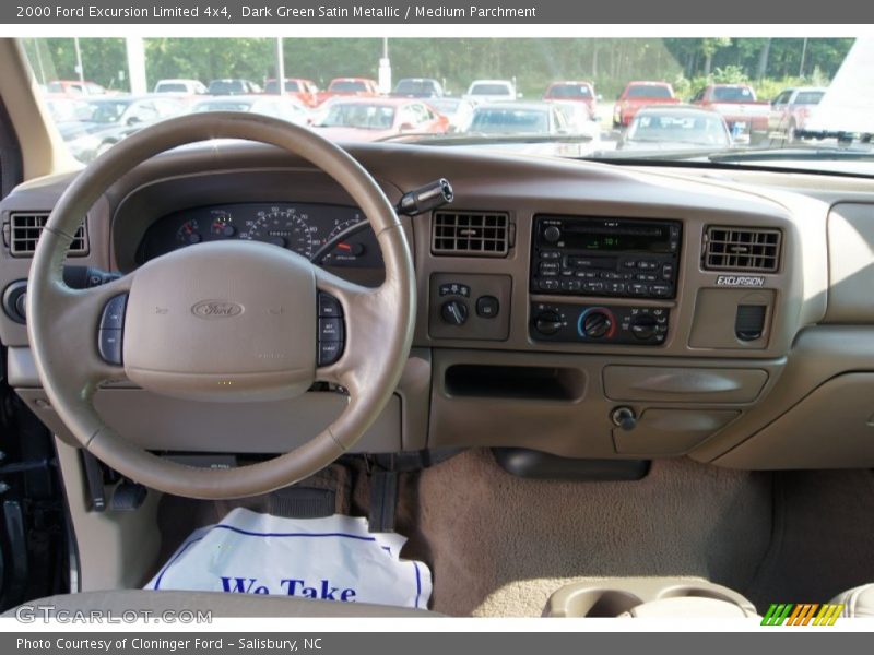 Dark Green Satin Metallic / Medium Parchment 2000 Ford Excursion Limited 4x4