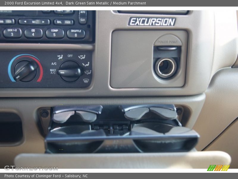 Dark Green Satin Metallic / Medium Parchment 2000 Ford Excursion Limited 4x4
