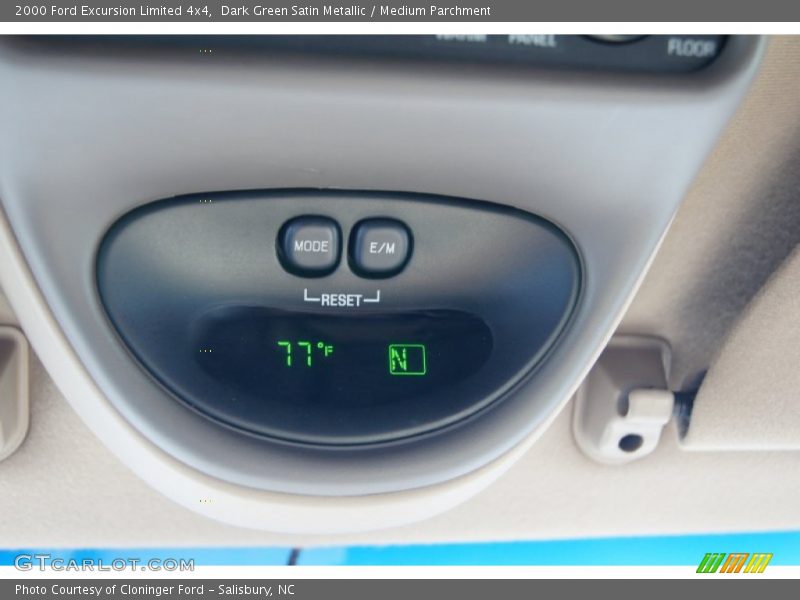 Dark Green Satin Metallic / Medium Parchment 2000 Ford Excursion Limited 4x4