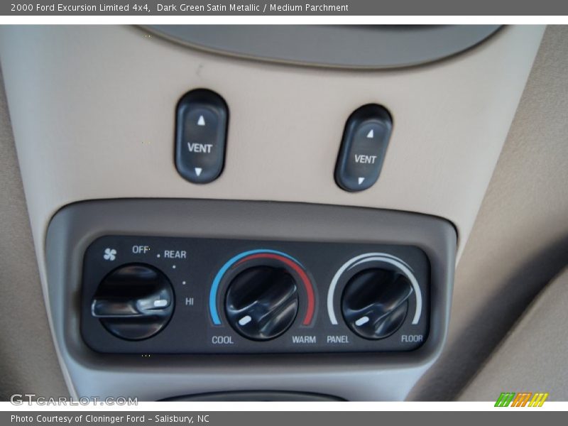 Dark Green Satin Metallic / Medium Parchment 2000 Ford Excursion Limited 4x4