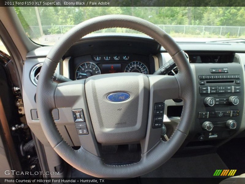 Ebony Black / Pale Adobe 2011 Ford F150 XLT SuperCab