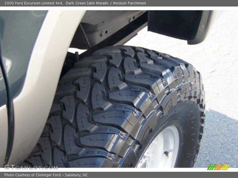 Dark Green Satin Metallic / Medium Parchment 2000 Ford Excursion Limited 4x4