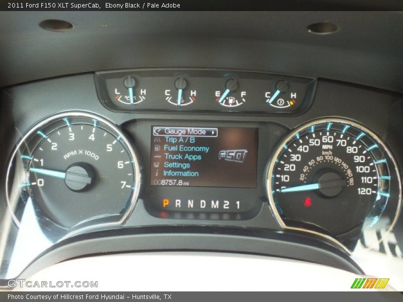 Ebony Black / Pale Adobe 2011 Ford F150 XLT SuperCab