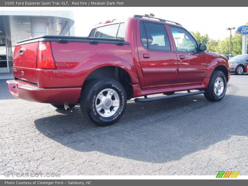 Red Fire / Medium Dark Flint 2005 Ford Explorer Sport Trac XLT