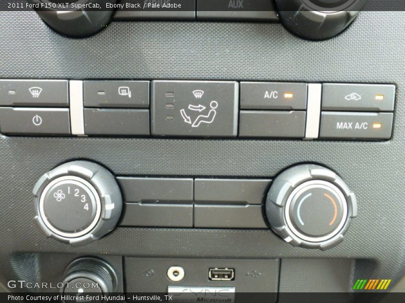 Ebony Black / Pale Adobe 2011 Ford F150 XLT SuperCab