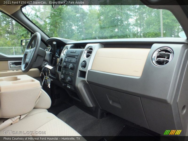 Ebony Black / Pale Adobe 2011 Ford F150 XLT SuperCab