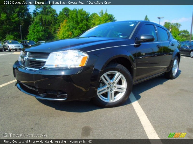 Brilliant Black Crystal Pearl / Dark Slate Gray 2010 Dodge Avenger Express