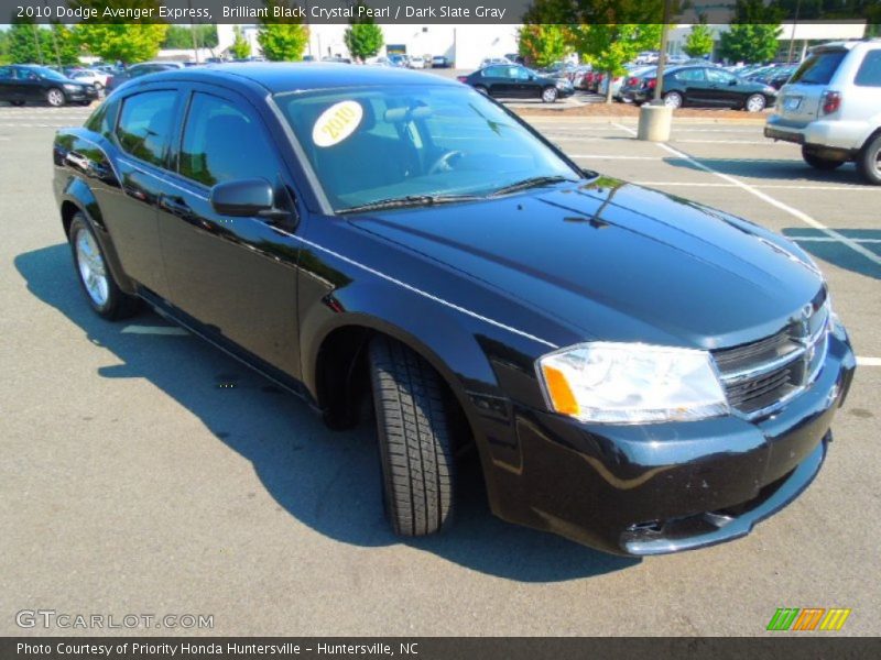 Brilliant Black Crystal Pearl / Dark Slate Gray 2010 Dodge Avenger Express