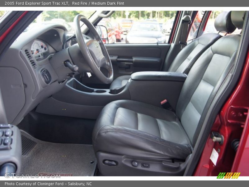 Red Fire / Medium Dark Flint 2005 Ford Explorer Sport Trac XLT