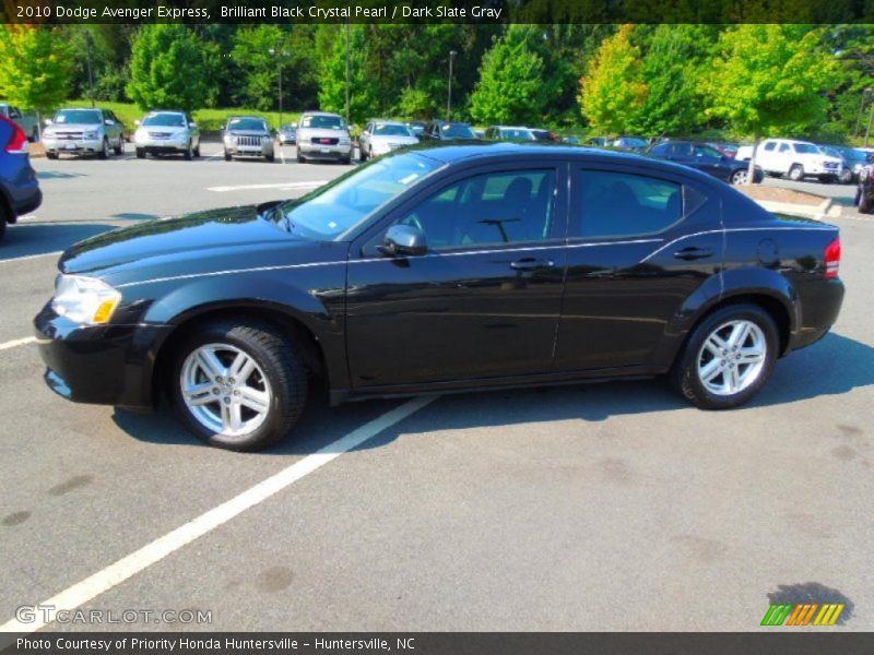 Brilliant Black Crystal Pearl / Dark Slate Gray 2010 Dodge Avenger Express