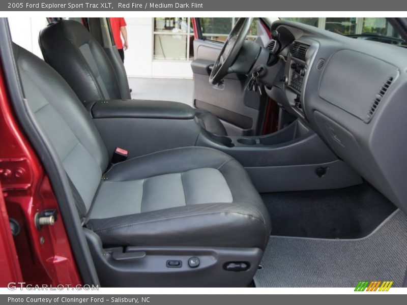 Red Fire / Medium Dark Flint 2005 Ford Explorer Sport Trac XLT