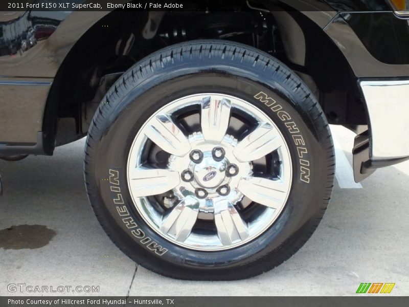 Ebony Black / Pale Adobe 2011 Ford F150 XLT SuperCab