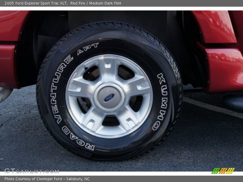 Red Fire / Medium Dark Flint 2005 Ford Explorer Sport Trac XLT