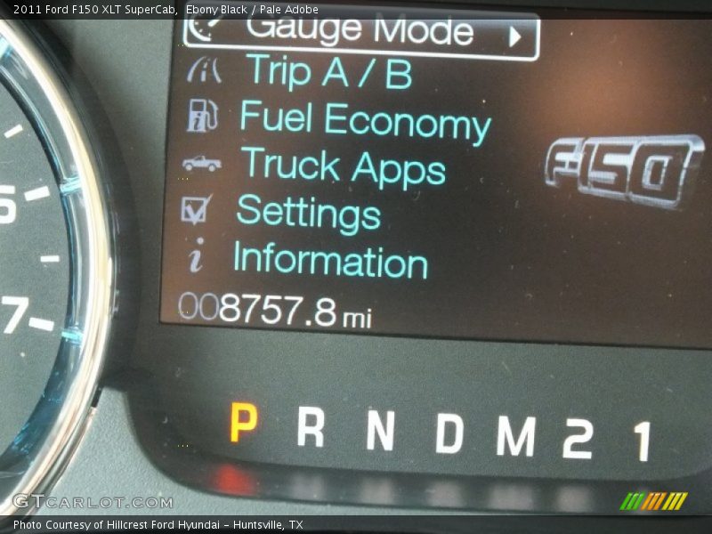 Ebony Black / Pale Adobe 2011 Ford F150 XLT SuperCab