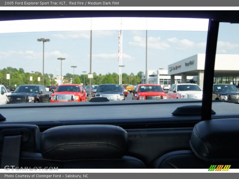 Red Fire / Medium Dark Flint 2005 Ford Explorer Sport Trac XLT