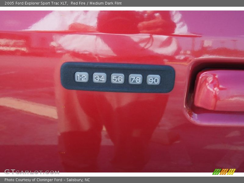 Red Fire / Medium Dark Flint 2005 Ford Explorer Sport Trac XLT
