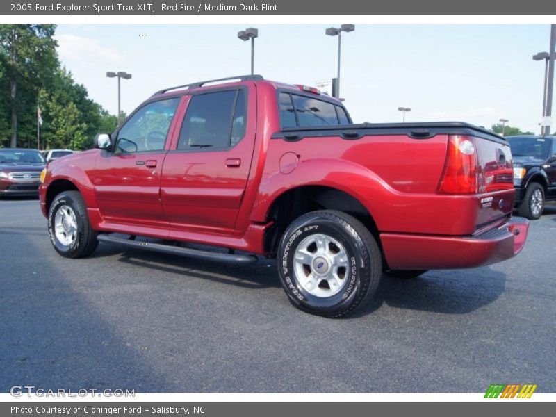 Red Fire / Medium Dark Flint 2005 Ford Explorer Sport Trac XLT