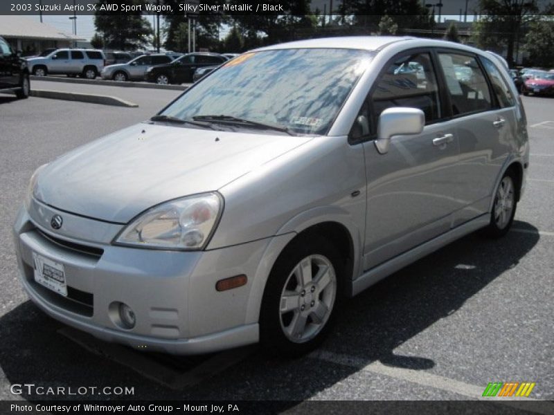 Silky Silver Metallic / Black 2003 Suzuki Aerio SX AWD Sport Wagon