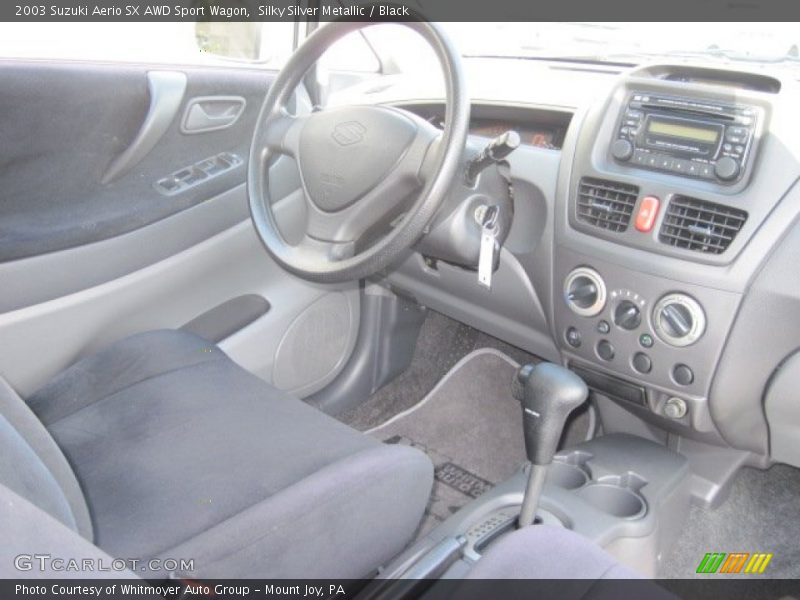 Silky Silver Metallic / Black 2003 Suzuki Aerio SX AWD Sport Wagon