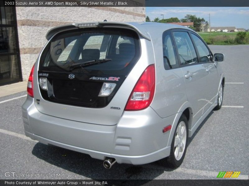 Silky Silver Metallic / Black 2003 Suzuki Aerio SX AWD Sport Wagon
