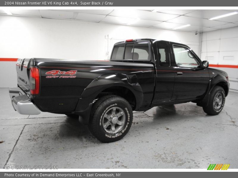 Super Black / Gray 2004 Nissan Frontier XE V6 King Cab 4x4