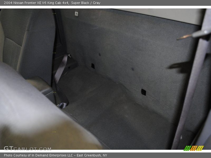 Super Black / Gray 2004 Nissan Frontier XE V6 King Cab 4x4