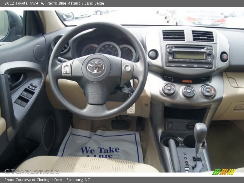 Pacific Blue Metallic / Sand Beige 2012 Toyota RAV4 I4