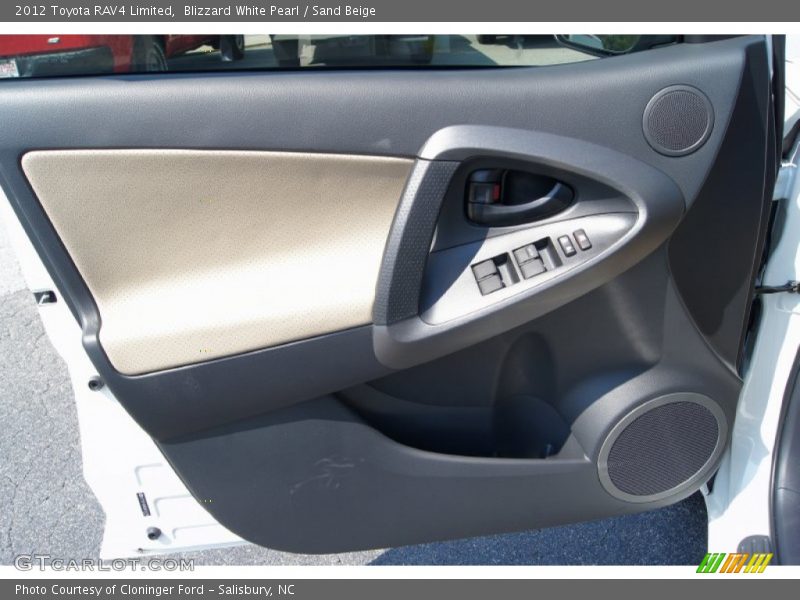 Blizzard White Pearl / Sand Beige 2012 Toyota RAV4 Limited
