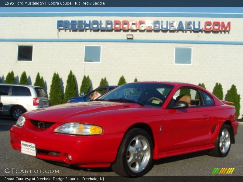 Rio Red / Saddle 1995 Ford Mustang SVT Cobra Coupe