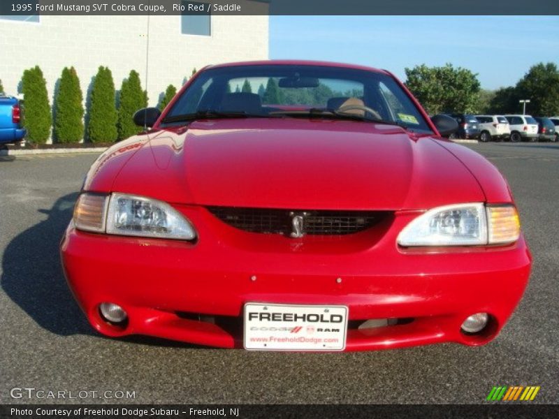 Rio Red / Saddle 1995 Ford Mustang SVT Cobra Coupe