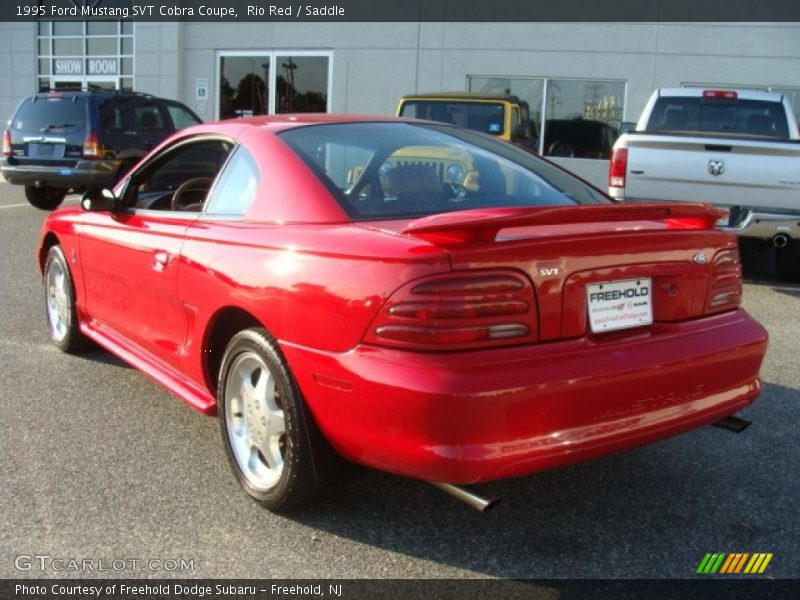 Rio Red / Saddle 1995 Ford Mustang SVT Cobra Coupe
