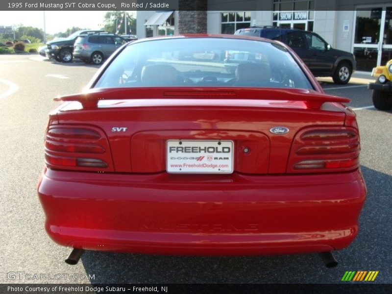 Rio Red / Saddle 1995 Ford Mustang SVT Cobra Coupe