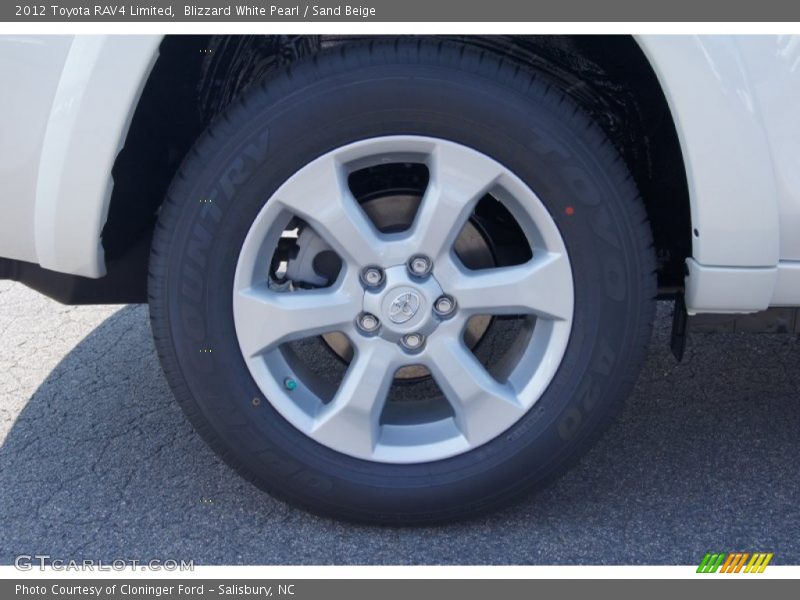 Blizzard White Pearl / Sand Beige 2012 Toyota RAV4 Limited