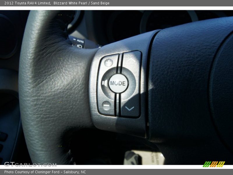 Blizzard White Pearl / Sand Beige 2012 Toyota RAV4 Limited