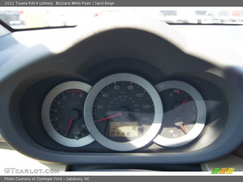 Blizzard White Pearl / Sand Beige 2012 Toyota RAV4 Limited