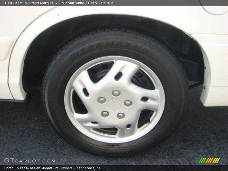 Vibrant White / Deep Slate Blue 1998 Mercury Grand Marquis GS