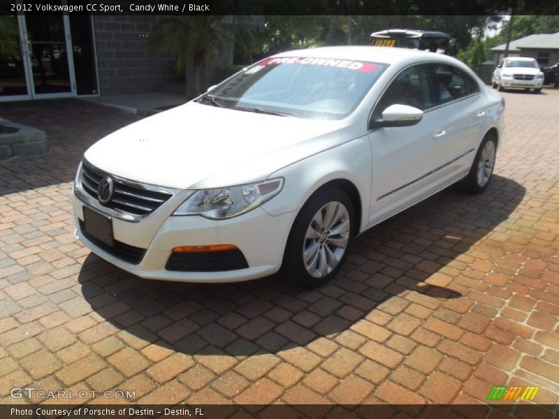 Candy White / Black 2012 Volkswagen CC Sport