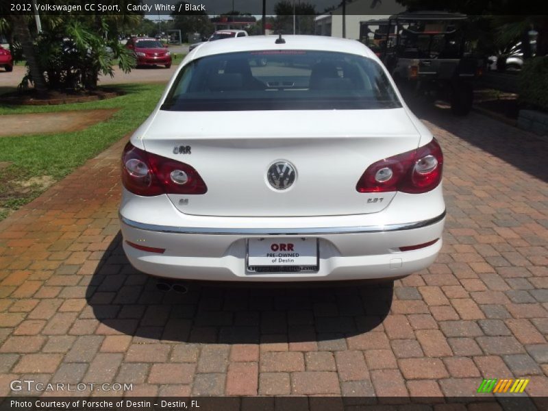 Candy White / Black 2012 Volkswagen CC Sport
