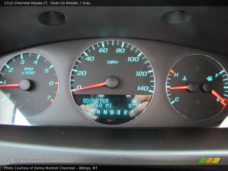 Silver Ice Metallic / Gray 2010 Chevrolet Impala LT