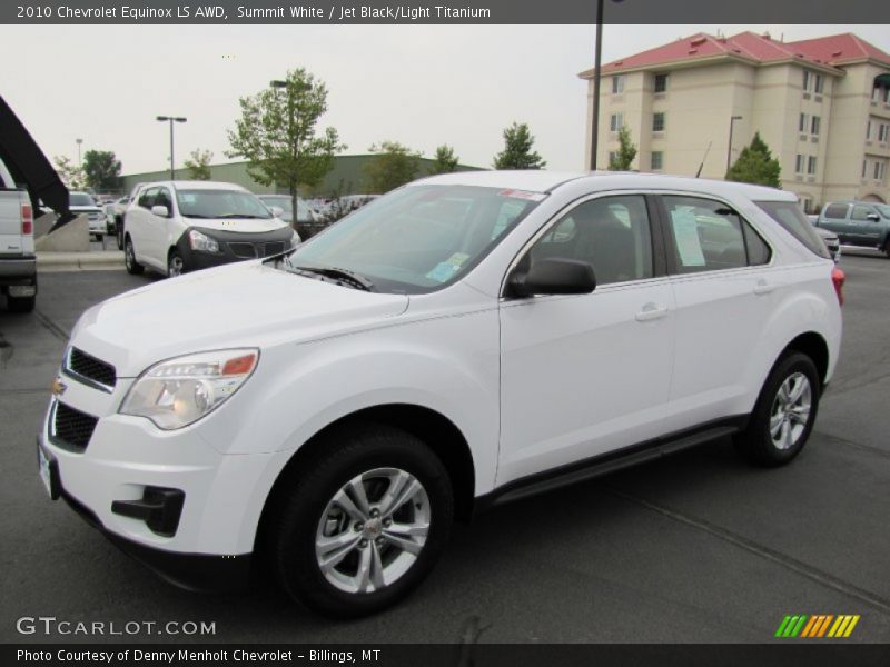 Summit White / Jet Black/Light Titanium 2010 Chevrolet Equinox LS AWD