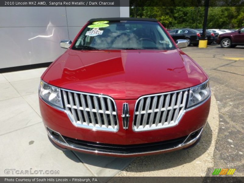 Sangria Red Metallic / Dark Charcoal 2010 Lincoln MKZ AWD