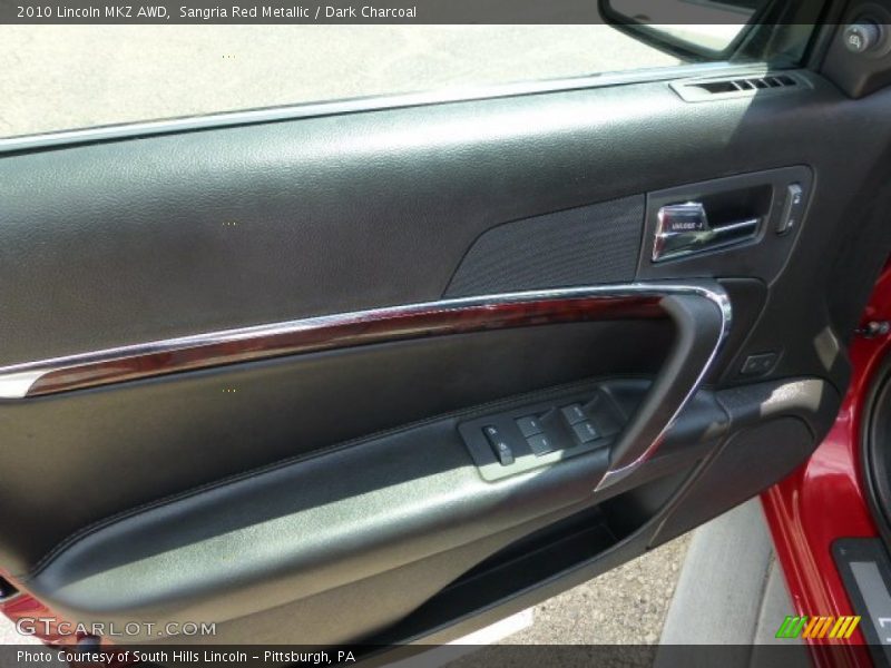 Sangria Red Metallic / Dark Charcoal 2010 Lincoln MKZ AWD
