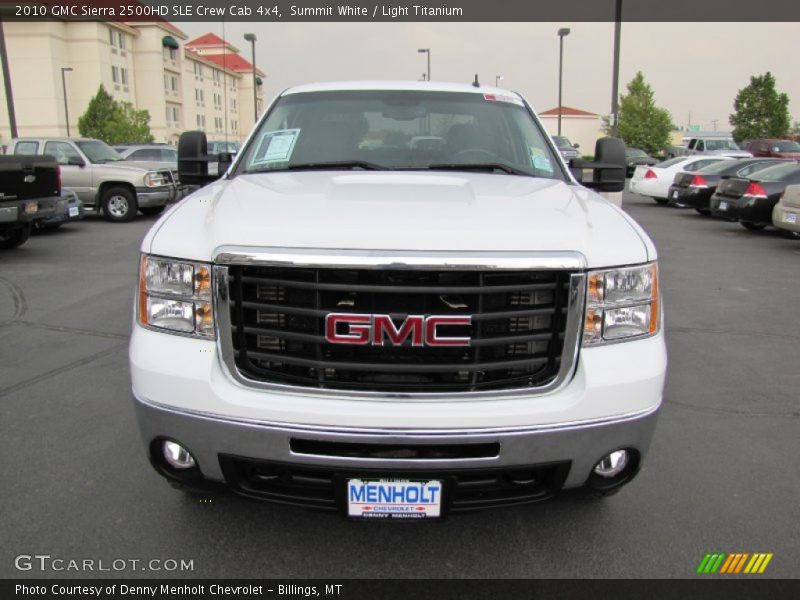 Summit White / Light Titanium 2010 GMC Sierra 2500HD SLE Crew Cab 4x4