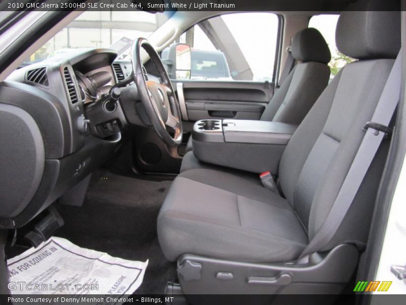 2010 Sierra 2500HD SLE Crew Cab 4x4 Light Titanium Interior