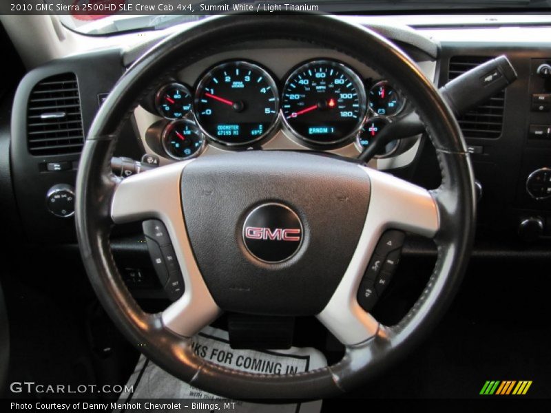  2010 Sierra 2500HD SLE Crew Cab 4x4 Steering Wheel