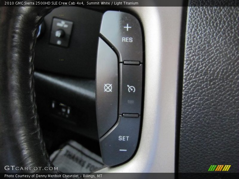 Controls of 2010 Sierra 2500HD SLE Crew Cab 4x4