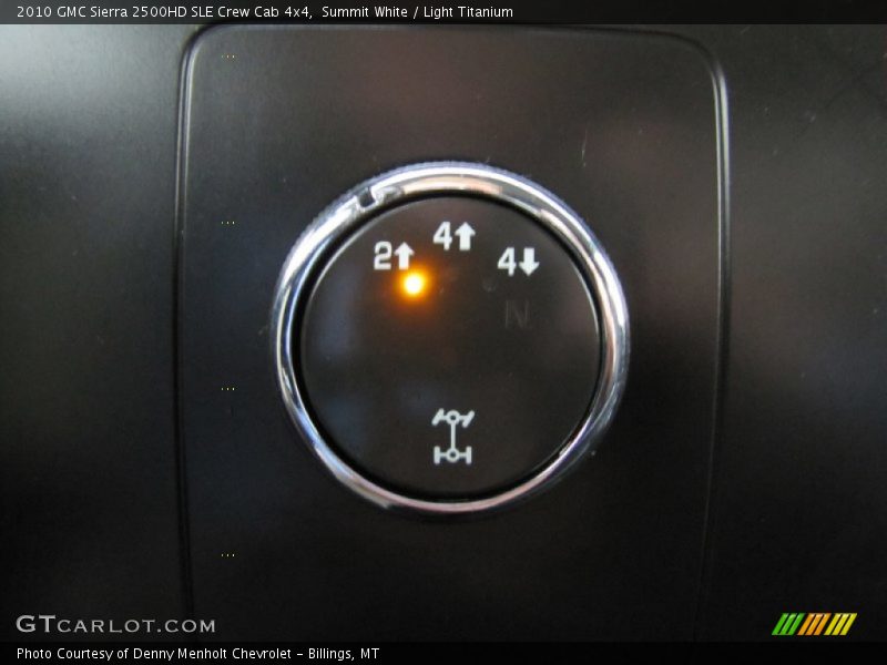 Controls of 2010 Sierra 2500HD SLE Crew Cab 4x4