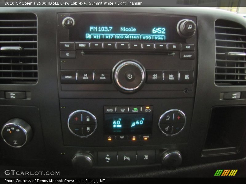 Summit White / Light Titanium 2010 GMC Sierra 2500HD SLE Crew Cab 4x4