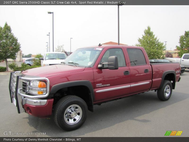 Sport Red Metallic / Medium Gray 2007 GMC Sierra 2500HD Classic SLT Crew Cab 4x4