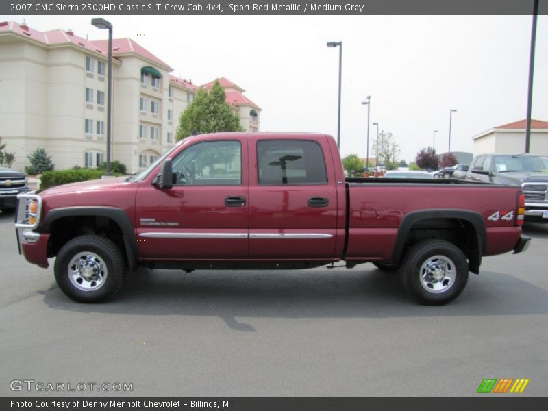 Sport Red Metallic / Medium Gray 2007 GMC Sierra 2500HD Classic SLT Crew Cab 4x4